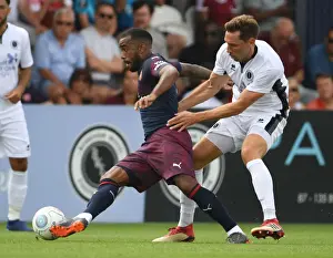 Alex Lacazette in Action: Arsenal's Pre-Season Friendly against Borehamwood (2018)