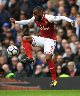 Alex Lacazette in Action: Chelsea vs. Arsenal Premier League Clash (2017-18)