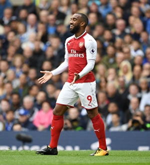 Chelsea V Arsenal 2017-18 Prints: Alex Lacazette in Action: Chelsea vs Arsenal, Premier League 2017-18