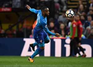 Watford V Arsenal 2017-18 Prints: Alex Lacazette in Action: Watford vs Arsenal, Premier League 2017-18