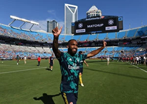 Arsenal v Fiorentina 2019-20 Collection: Alex Lacazette Readies for Arsenal's Clash against Fiorentina at 2019 International Champions Cup