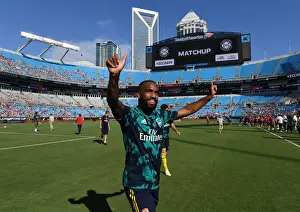 Arsenal V Fiorentina 2019-20 Prints: Alex Lacazette Readies for Arsenal's Clash against Fiorentina at 2019 International Champions Cup in Charlotte