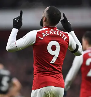 Arsenal V Crystal Palace 2017-18 Prints: Alex Lacazette's Brace: Arsenal Crush Crystal Palace 4-1 in Premier League Showdown
