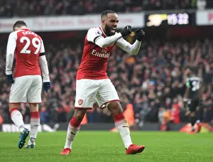 Arsenal V Crystal Palace 2017-18 Prints: Alex Lacazette's Brace: Arsenal's 4-1 Crush of Crystal Palace in Premier League