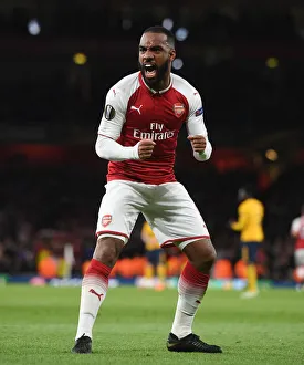 Arsenal V Atletico Madrid 2017-18 Prints: Alex Lacazette's Goal: Arsenal vs