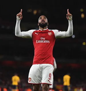 Arsenal V Atletico Madrid 2017-18 Prints: Alex Lacazette's Goal: Arsenal vs Atletico Madrid