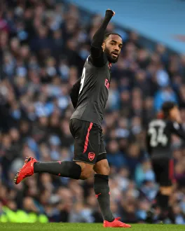 Manchester City V Arsenal 2017-18 Prints: Alex Lacazette's Goal: Manchester City vs. Arsenal, Premier League 2017-18