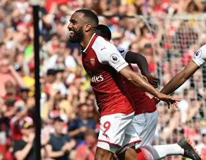 Arsenal V West Ham United 2017-18 Prints: Alex Lacazette's Hat-Trick: Arsenal Crush West Ham United in Premier League Showdown