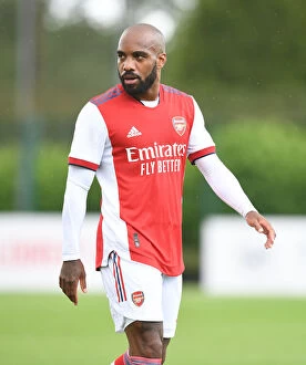 Images Dated 28th July 2021: Alex Lacazette's Shining Pre-Season Performance: Arsenal vs. Watford (2021-22)
