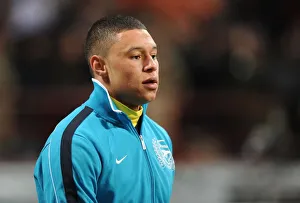 AC Milan V Arsenal 2011-12 Prints: Alex Oxlade-Chamberlain: Arsenal's Ready-for-Battle Midfielder Ahead of AC Milan Clash (UEFA Champions League 2012)