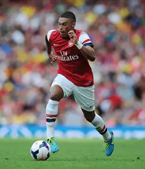 Arsenal V Galatasaray 2013-14 Prints: Alex Oxlade-Chamberlain in Action for Arsenal against Galatasaray, Emirates Cup 2013