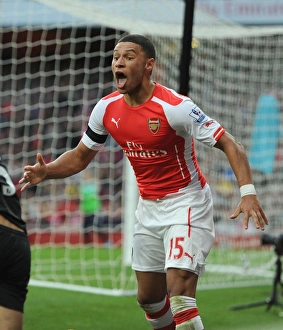 Arsenal V Burnley 2014/15 Prints: Alex Oxlade-Chamberlain in Action: Arsenal vs. Burnley (2014/15)