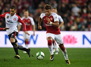Sydney Western Wanderers V Arsenal 2017-18 Prints: Alex Oxlade-Chamberlain in Action: Arsenal vs. Sydney Western Wanderers (2017-18)