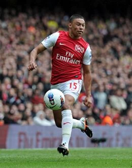 Images Dated 5th May 2012: Alex Oxlade-Chamberlain in Action: Arsenal vs Norwich City, Premier League 2011-12