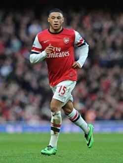 Crystal Palace Collection: Alex Oxlade-Chamberlain in Action: Arsenal vs Crystal Palace, Premier League 2013-14