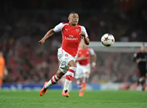 Alex Oxlade-Chamberlain in Action: Arsenal vs Besiktas, UEFA Champions League Qualifiers 2014