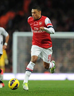 Arsenal V Fulham 2012-13 Prints: Alex Oxlade-Chamberlain in Action: Arsenal vs Fulham, Premier League 2012-13
