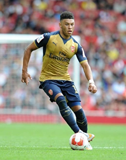 Arsenal V Olympique Lyonnais - Emirates Cup 2015/16 Prints: Alex Oxlade-Chamberlain in Action: Arsenal vs Lyonnais, Emirates Cup 2015/16
