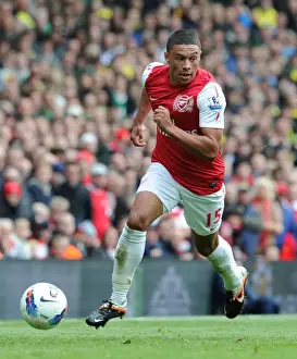 Arsenal V Norwich City 2011-12 Prints: Alex Oxlade-Chamberlain in Action: Arsenal vs Norwich City, Premier League 2011-12