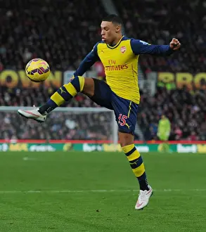 Alex Oxlade-Chamberlain in Action: Arsenal vs Stoke City, Premier League 2014-15