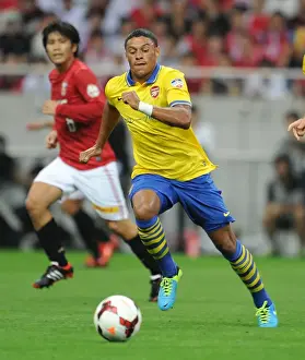 Uwara Red Diamonds V Arsenal 2013-14 Prints: Alex Oxlade-Chamberlain in Action: Arsenal vs Urawa Red Diamonds (2013)