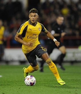 Nottingham Forest V Arsenal EPL Cup 3rd Round 2016-17 Prints: Alex Oxlade-Chamberlain in Action: Arsenal's Win Against Nottingham Forest in the EFL Cup (2016-17)