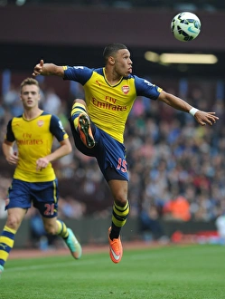 Aston Villa V Arsenal 2014-15 Prints: Alex Oxlade-Chamberlain in Action: Aston Villa vs. Arsenal, Premier League 2014-15