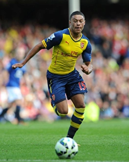 Everton V Arsenal 2014/15 Prints: Alex Oxlade-Chamberlain: In Action against Everton, Premier League 2014/15