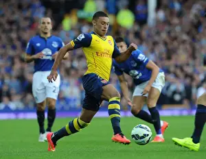 Everton V Arsenal 2014/15 Prints: Alex Oxlade-Chamberlain in Action: Everton vs Arsenal, Premier League 2014/15