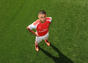 Alex Oxlade-Chamberlain (Arsenal). Arsenal 1st Team Photocall. Emirates Stadium, 7/8/14 Alex Oxlade-Chamberlain (Arsenal). Arsenal 1st Team Photocall. Emirates Stadium, 7/8/14