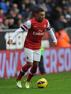 Wigan Athletic v Arsenal 2012-13 Collection: Alex Oxlade-Chamberlain (Arsenal). Wigan Athletic 0: 1 Arsenal. Barclays Premier League