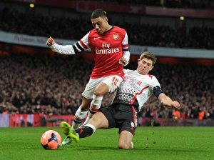 Alex Oxlade-Chamberlain (Arsenal) Steven Gerrard (Liverpool). Arsenal 2:1 Liverpool Alex Oxlade-Chamberlain (Arsenal) Steven Gerrard (Liverpool). Arsenal 2:1 Liverpool