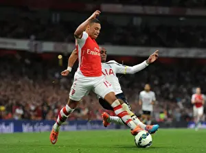 Alex Oxlade-Chamberlain (Arsenal) Danny Rose (Tottenham). Arsenal 1: 1 Tottenham Hotspur