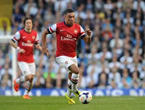 Tottenham Hotspur V Arsenal 2013-14 Prints: Alex Oxlade-Chamberlain: Arsenal Star in Action Against Tottenham Hotspur
