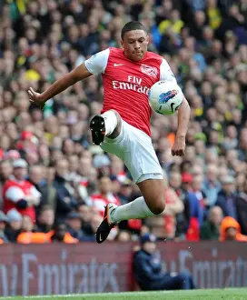 Arsenal V Norwich City 2011-12 Prints: Alex Oxlade-Chamberlain: Arsenal's Star Performer against Norwich City