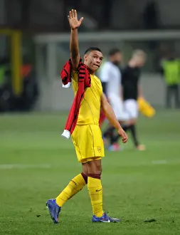 AC Milan V Arsenal 2011-12 Prints: Alex Oxlade-Chamberlain Bids Farewell: AC Milan vs Arsenal, UEFA Champions League 2012