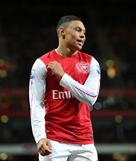 Arsenal V Leeds United FA Cup 2011-12 Prints: Alex Oxlade-Chamberlain in FA Cup Action: Arsenal vs. Leeds United (2011-2012)