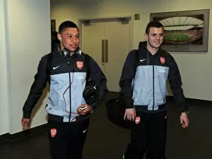 Images Dated 16th February 2013: Alex Oxlade-Chamberlain and Jack Wilshere (Arsenal). Arsenal 0: 1 Blackburn Rovers