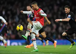 Arsenal V Crystal Palace 2013-14 Prints: Alex Oxlade-Chamberlain Scores for Arsenal Against Crystal Palace in the Premier League
