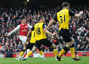 Arsenal V Blackburn Rovers 2011-12 Prints: Alex Oxlade-Chamberlain Scores Arsenal's Fourth Goal Against Blackburn Rovers (2011-12 Season)