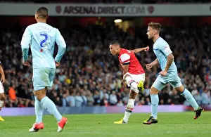 Arsenal V Coventry City - Capital One Cup 2012-13 Prints: Alex Oxlade-Chamberlain Scores Arsenal's Second Goal Against Coventry City (2012-13)