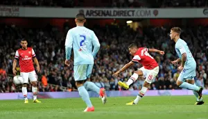 Arsenal V Coventry City - Capital One Cup 2012-13 Prints: Alex Oxlade-Chamberlain Scores Arsenal's Second Goal Against Coventry City in Capital One Cup Match