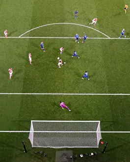 Arsenal V Monaco 2104/15 Prints: Alex Oxlade-Chamberlain Scores Dramatic Goal Against AS Monaco in UEFA Champions League