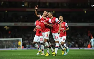 Arsenal V Coventry City - Capital One Cup 2012-13 Prints: Alex Oxlade-Chamberlain Scores the Second Goal: Arsenal's Capital One Cup Victory over Coventry City