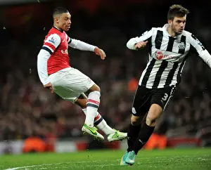 Arsenal V Newcastle United 2012-13 Prints: Alex Oxlade-Chamberlain Scores Second Goal Against Newcastle United