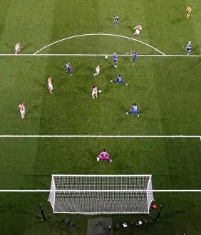 Arsenal V Monaco 2104/15 Prints: Alex Oxlade-Chamberlain Scores the Winning Goal: Arsenal vs AS Monaco
