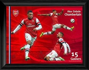 Images Dated 10th September 2013: Alex Oxlade-Chamberlain Triple Framed Desktop Photograph