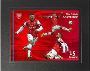 Images Dated 10th September 2013: Alex Oxlade-Chamberlain Triple Image Photograph in Strut Mount