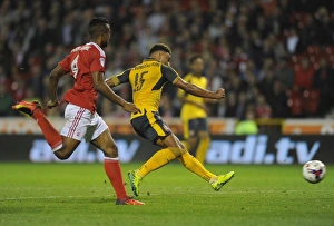 Nottingham Forest V Arsenal EPL Cup 3rd Round 2016-17 Prints: Alex Oxlade-Chamberlain's Brace: Arsenal Dominate Nottingham Forest in EFL Cup Third Round