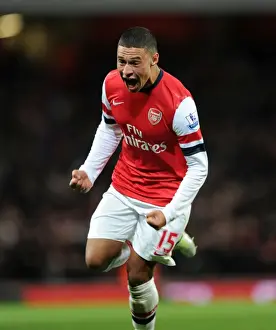 Arsenal V Newcastle United 2012-13 Prints: Alex Oxlade-Chamberlain's Brace: Arsenal's Winning Moment Against Newcastle United (2012-13)